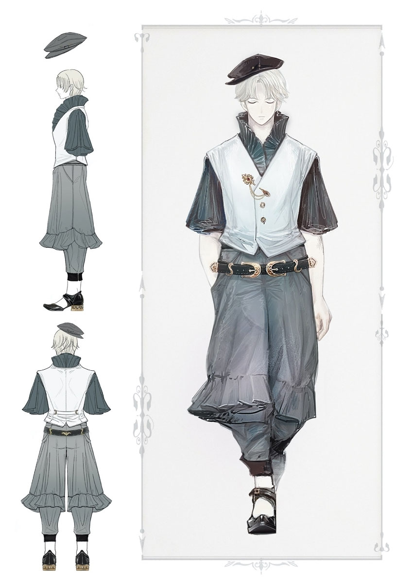 Boulevardier's Attire Art from Final Fantasy XIV: Stormblood