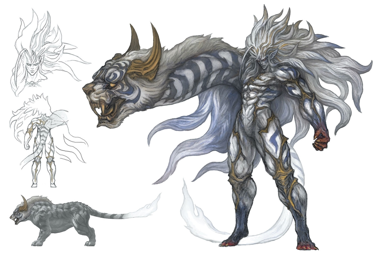 Byakko Concept Art from Final Fantasy XIV: Stormblood
