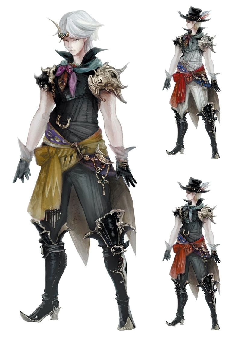 Elemental Attire Art from Final Fantasy XIV: Stormblood