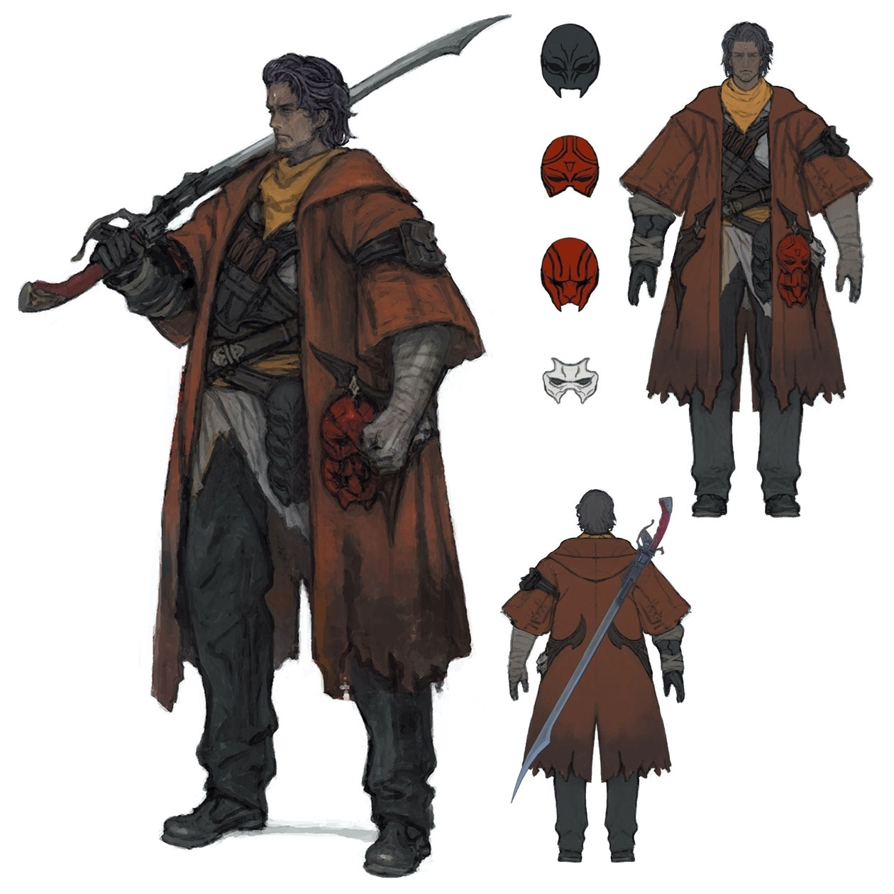 Gaius van Baelsar Concept Art from Final Fantasy XIV: Stormblood