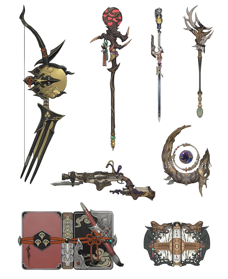 Genji Arms Art from Final Fantasy XIV: Stormblood