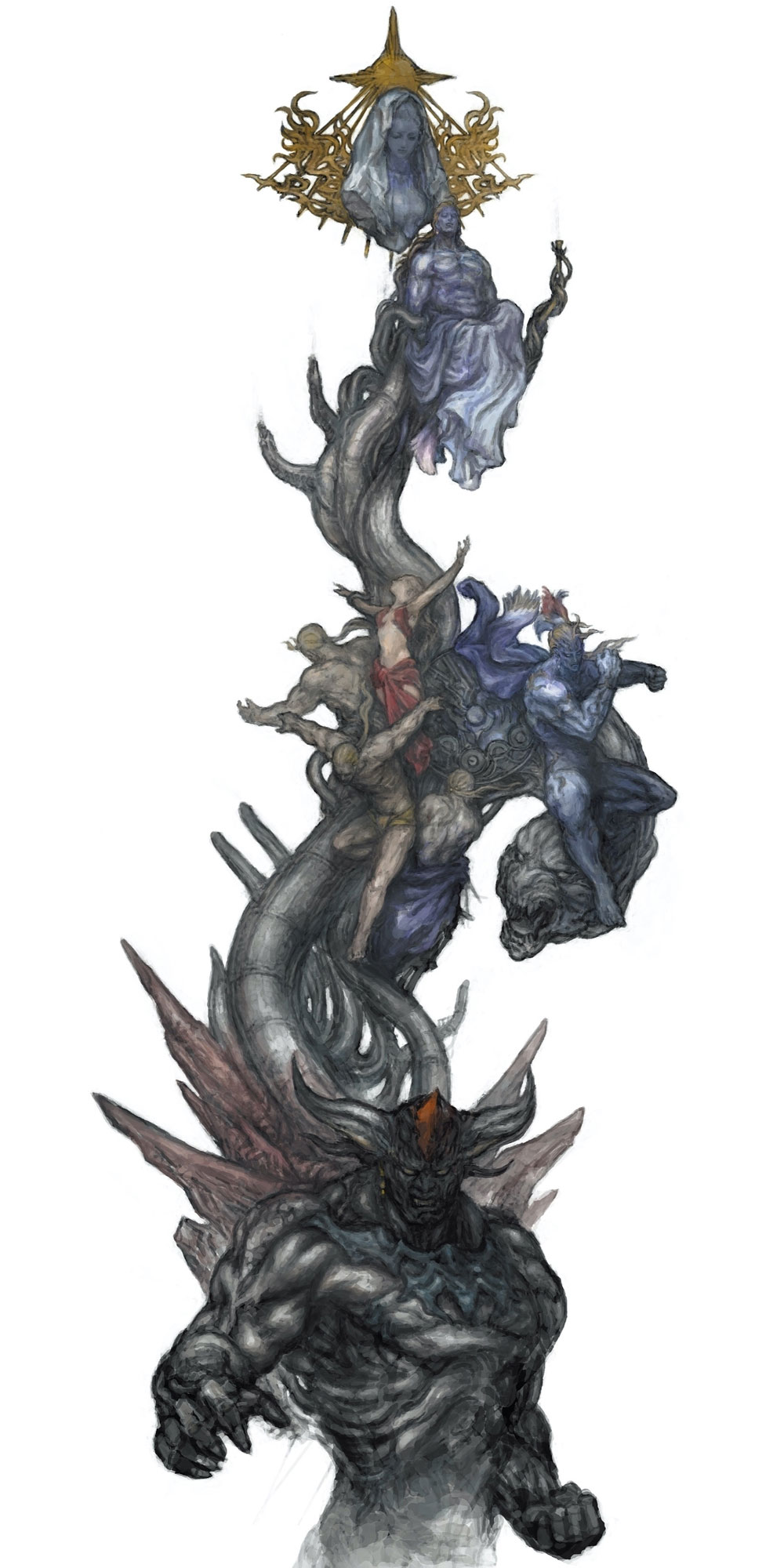 Graven Image Concept Art from Final Fantasy XIV: Stormblood