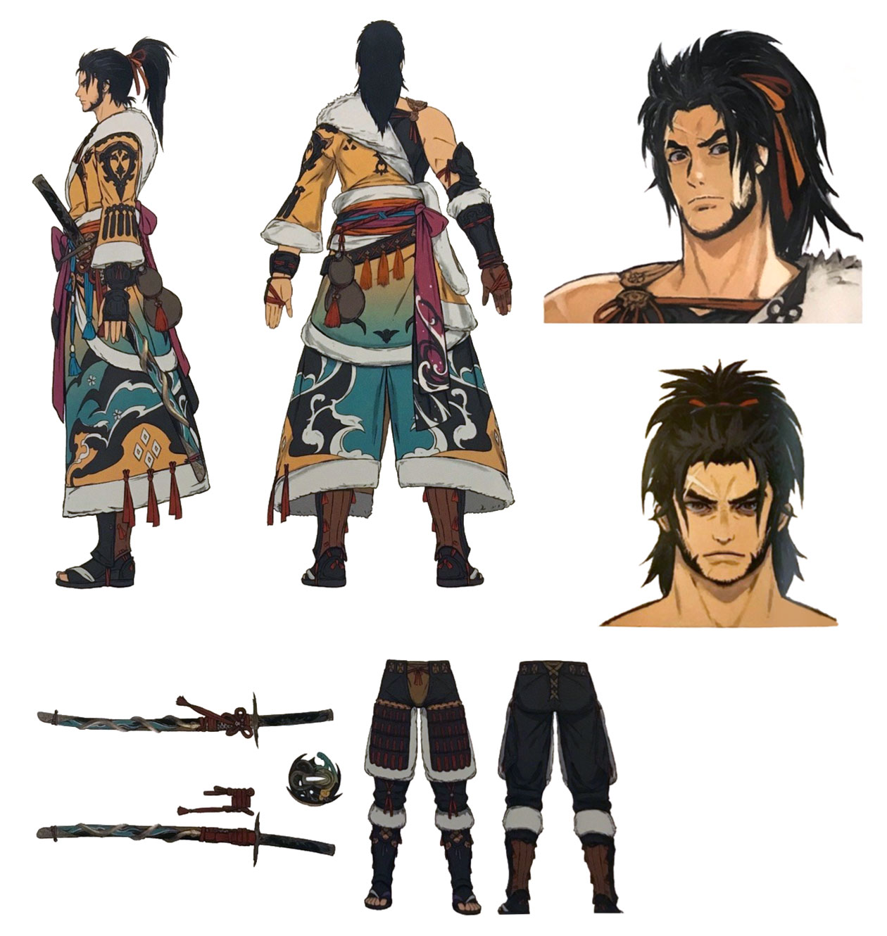 Hien Character Design from Final Fantasy XIV: Stormblood