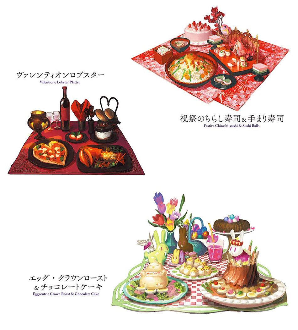 Housing Food Sets Concept Art from Final Fantasy XIV: Stormblood