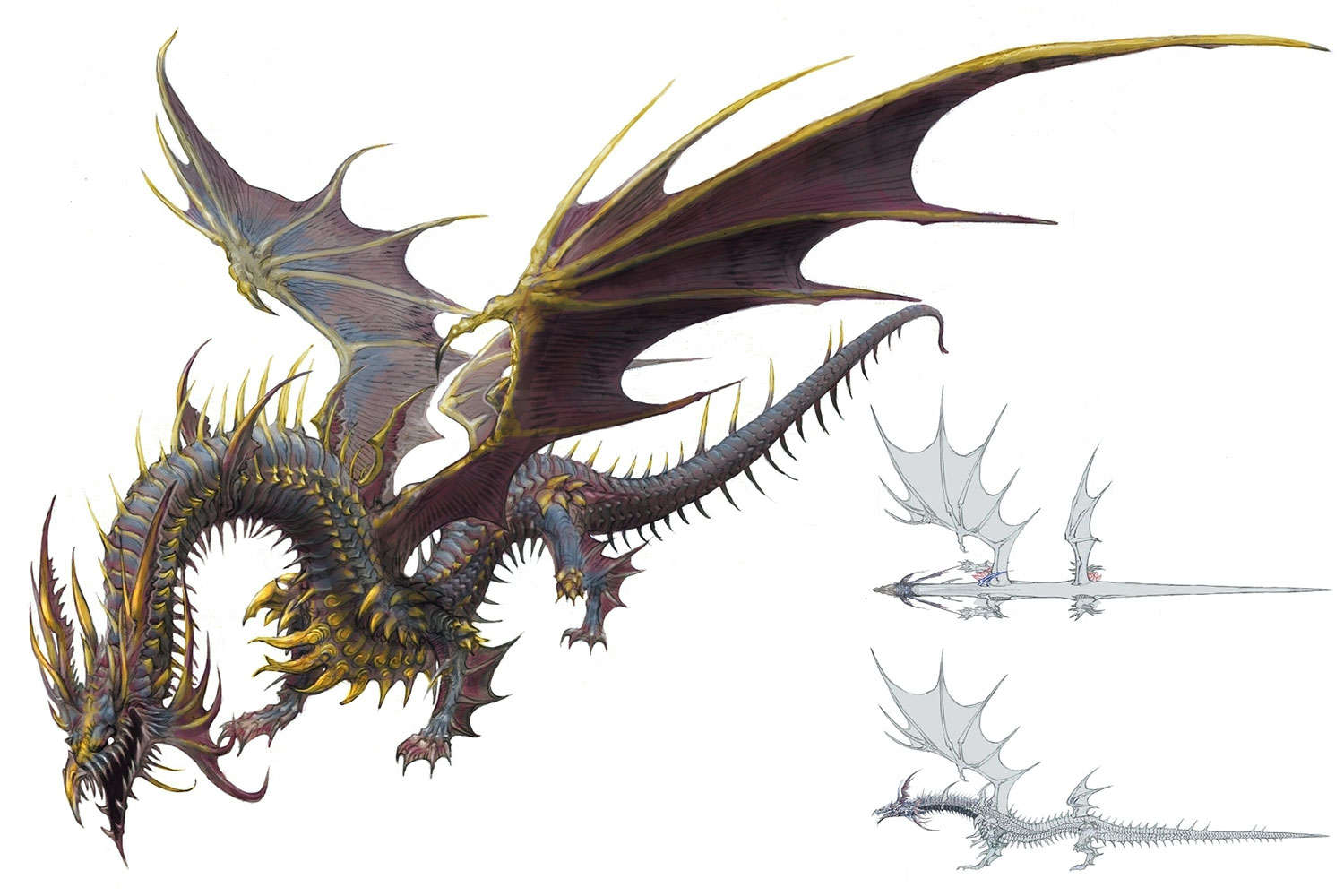 Midgardsormr Concept Art from Final Fantasy XIV: Stormblood