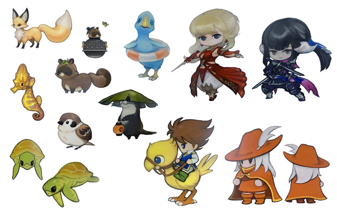 Minions Art from Final Fantasy XIV: Stormblood