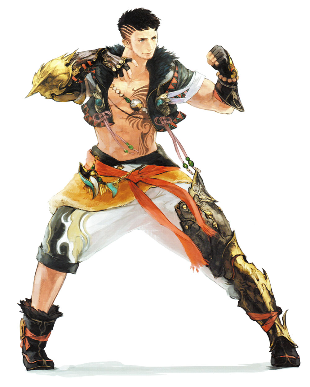 Monk & Pacifist's Attire Art from Final Fantasy XIV: Stormblood