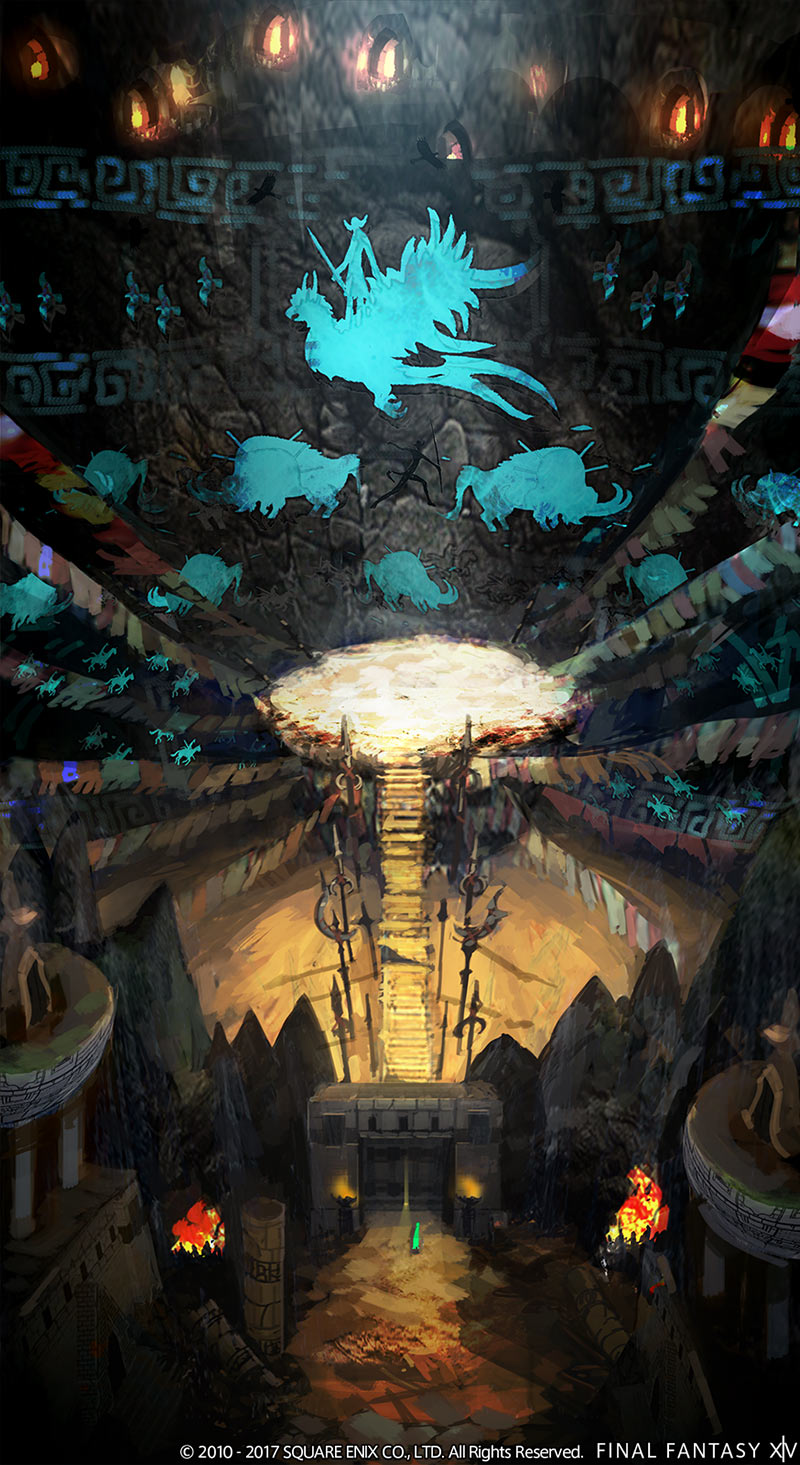 New Dungeon Art from Final Fantasy XIV: Stormblood