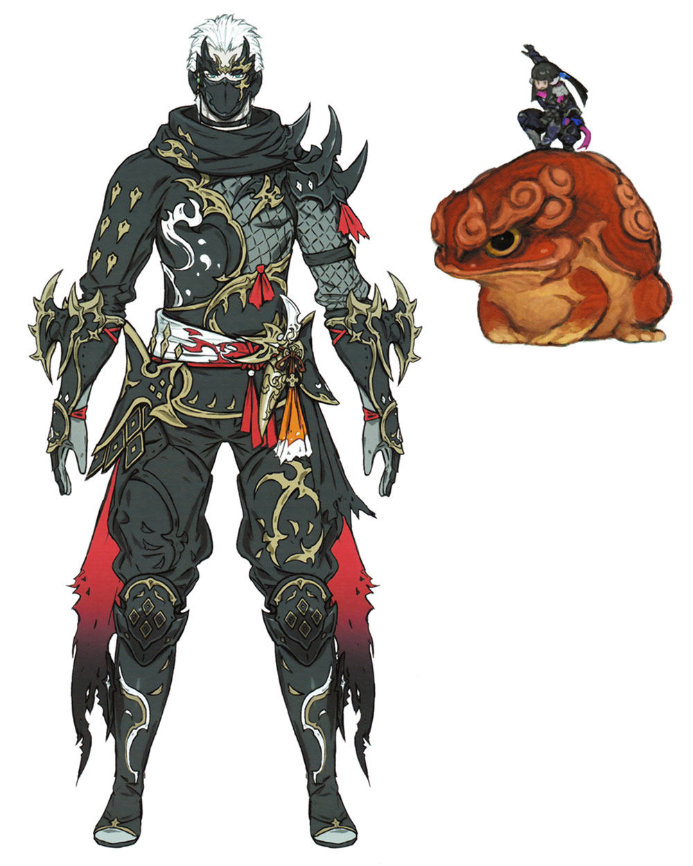 Ninja & Kage-kakushi Garb Art from Final Fantasy XIV: Stormblood