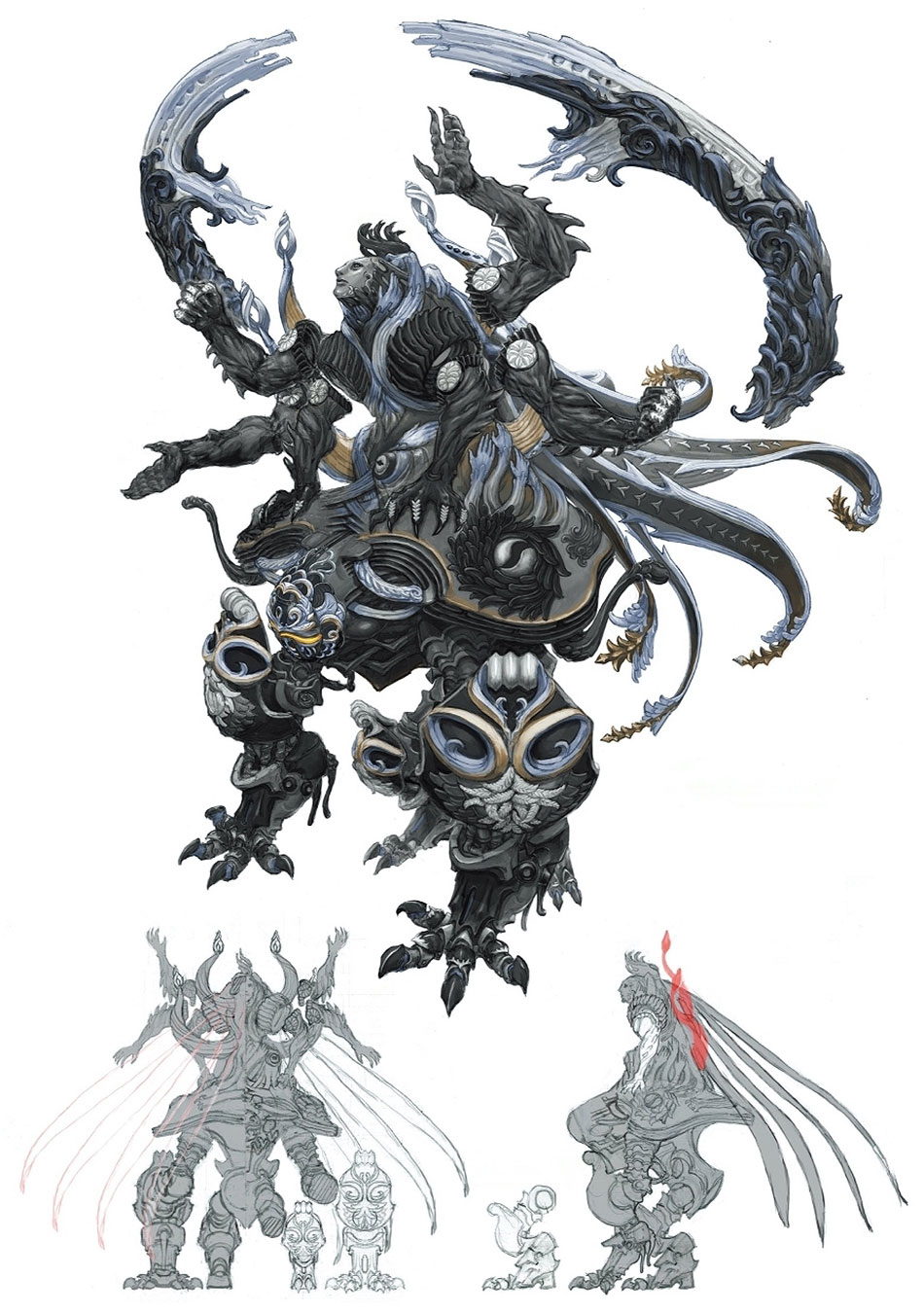 Omega Concept Artwork from Final Fantasy XIV: Stormblood