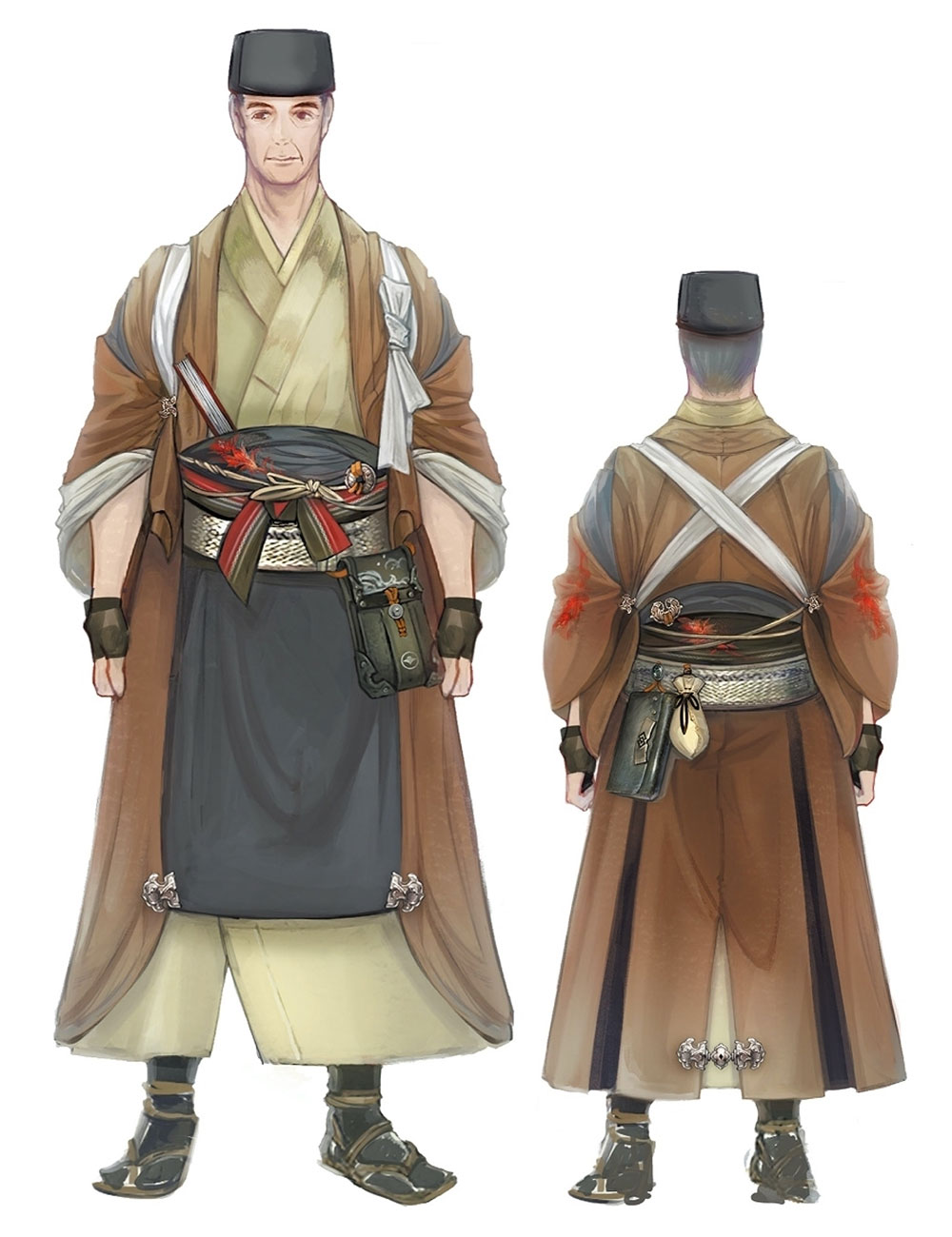Onishi Attire Art from Final Fantasy XIV: Stormblood