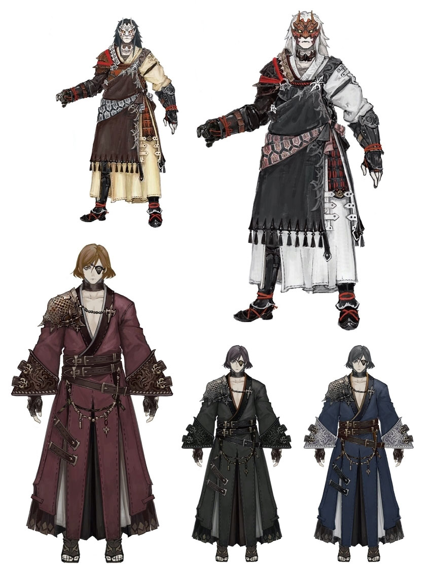 Rakshasa Attire Artwork from Final Fantasy XIV: Stormblood
