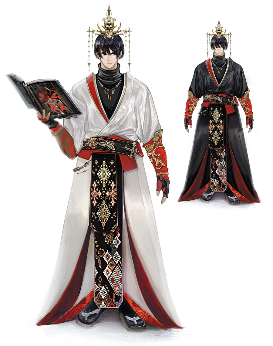 Rakshasa Attire Art from Final Fantasy XIV: Stormblood