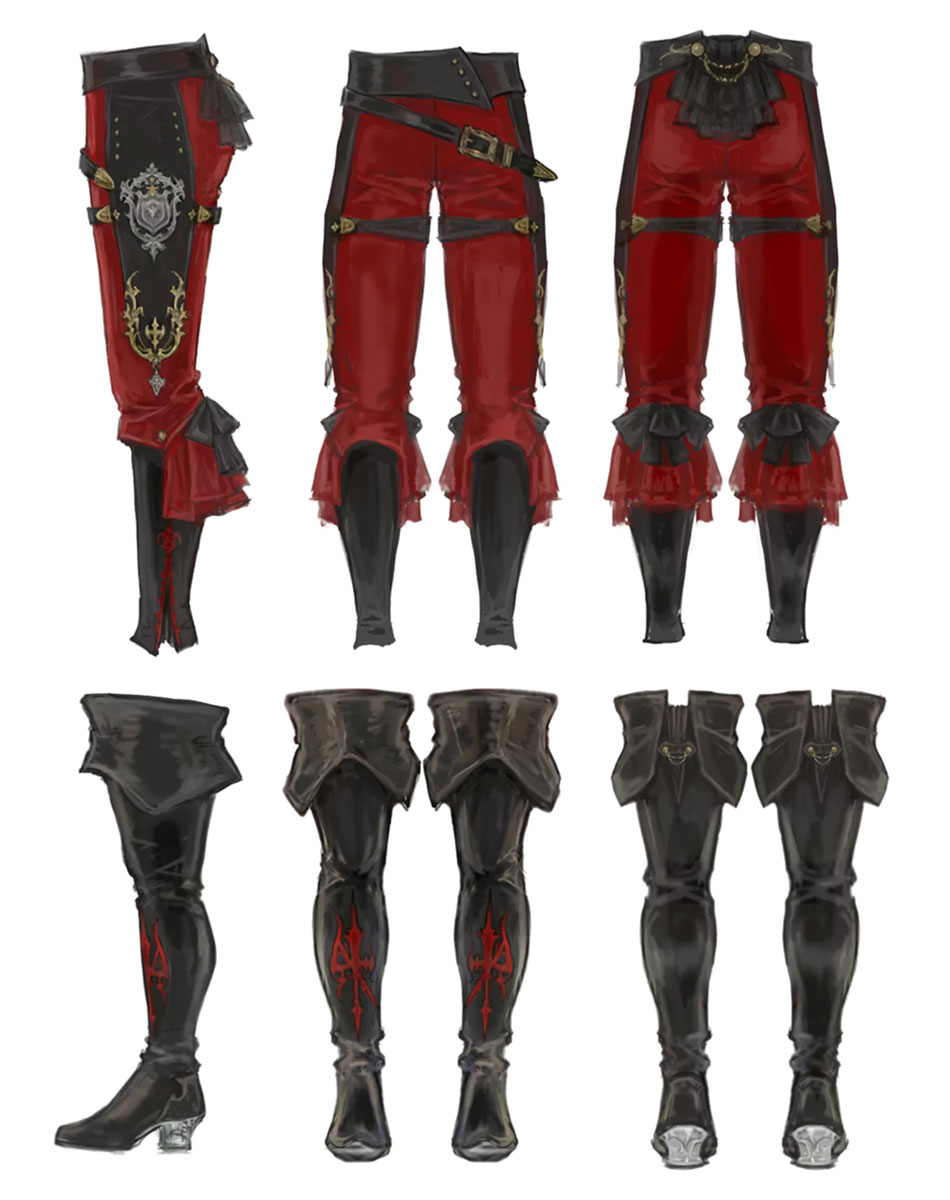 Red Mage Leggings Art from Final Fantasy XIV: Stormblood