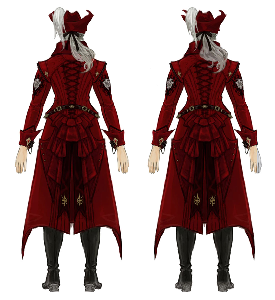 Male Red Mage, Backside Art from Final Fantasy XIV: Stormblood