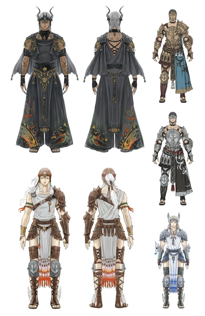 Republican Attire Artwork from Final Fantasy XIV: Stormblood