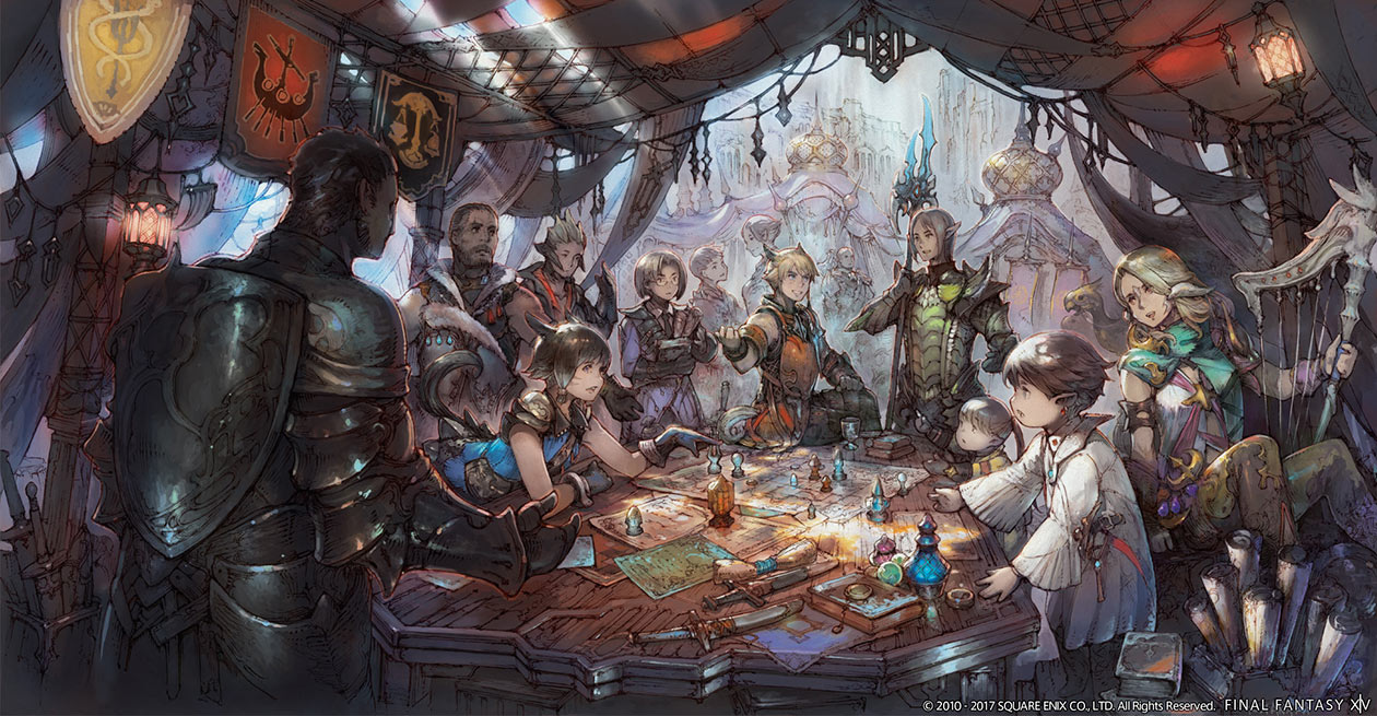 Resistance Camp Art from Final Fantasy XIV: Stormblood