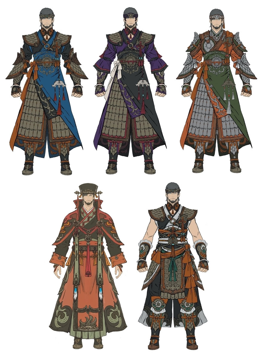 Ryumyaku Attire Artwork from Final Fantasy XIV: Stormblood