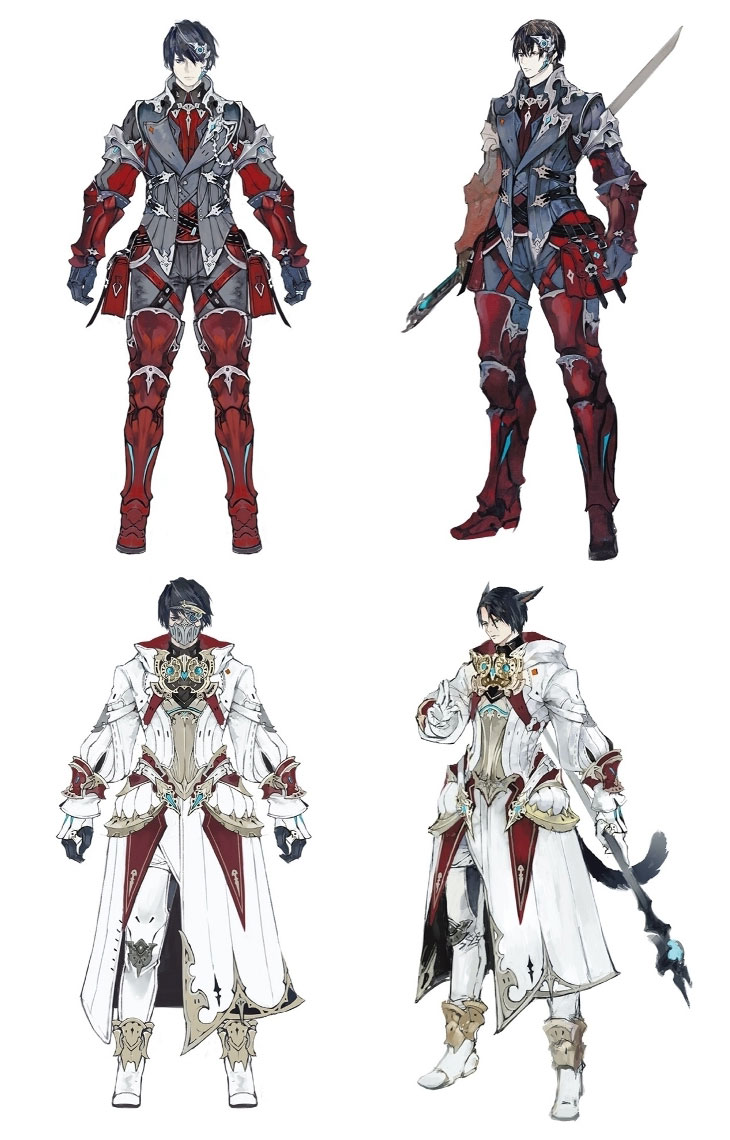 Scaevan Attire Art from Final Fantasy XIV: Stormblood