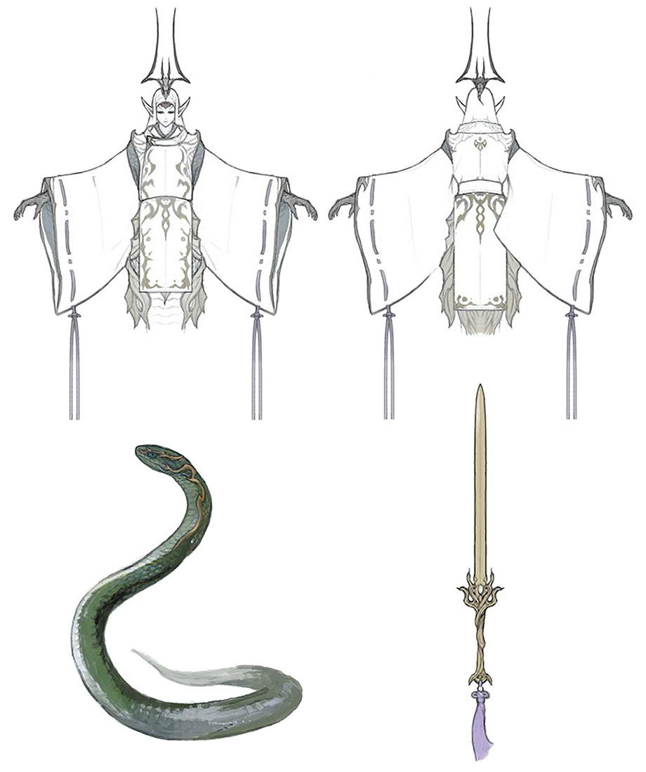 Seiryu Concept Artwork from Final Fantasy XIV: Stormblood