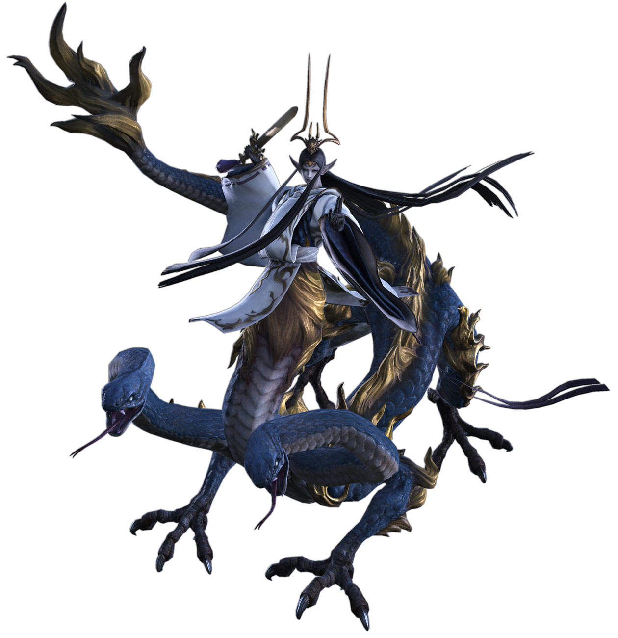 Seiryu Art from Final Fantasy XIV: Stormblood