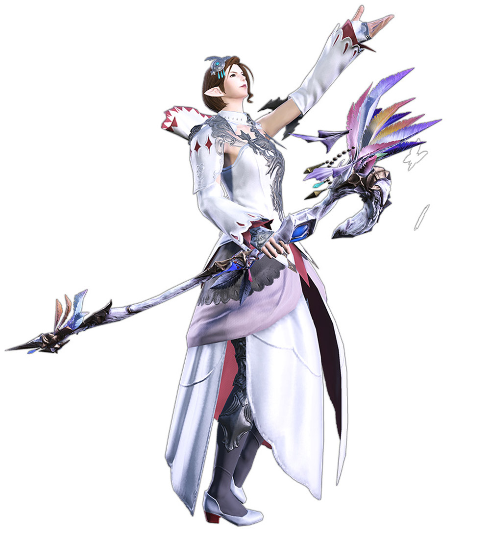 White Mage Render from Final Fantasy XIV: Stormblood