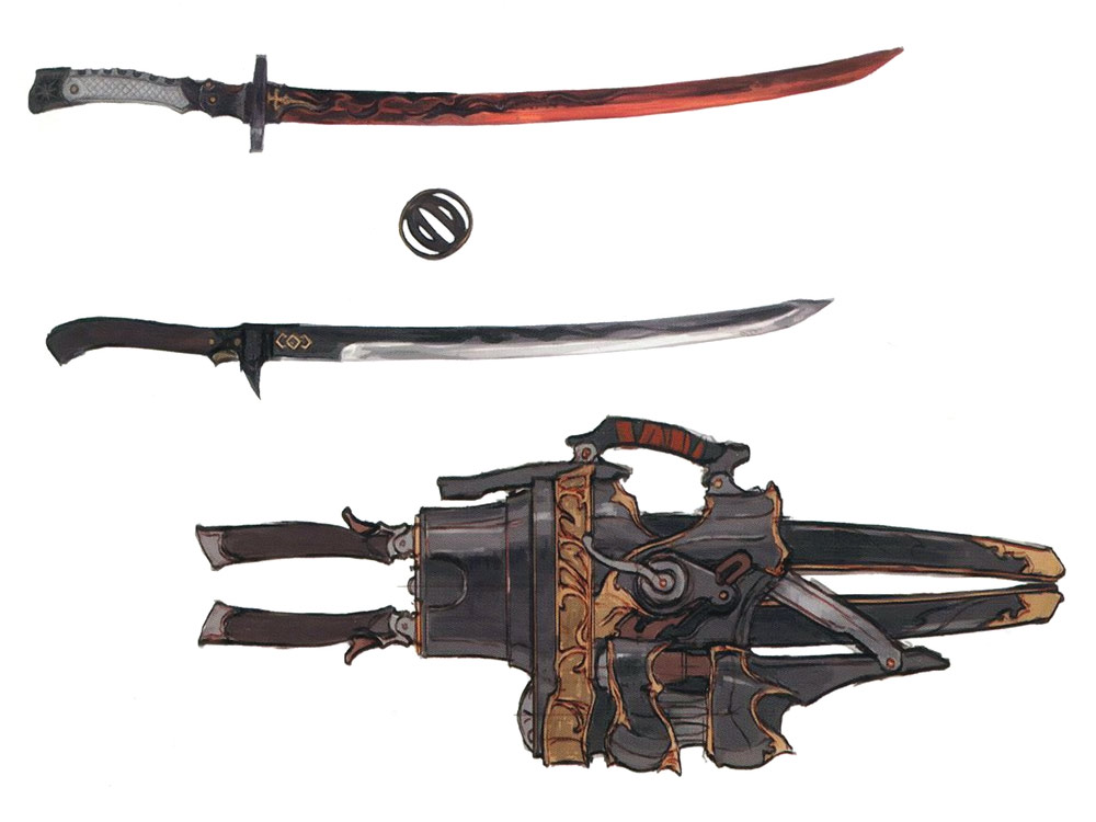 Zenos' Sword Revolver Art from Final Fantasy XIV: Stormblood