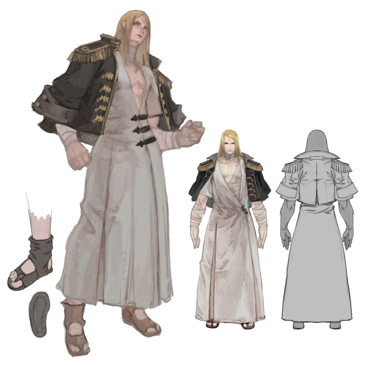 Zenos yae Galvus Concept Art from Final Fantasy XIV: Stormblood