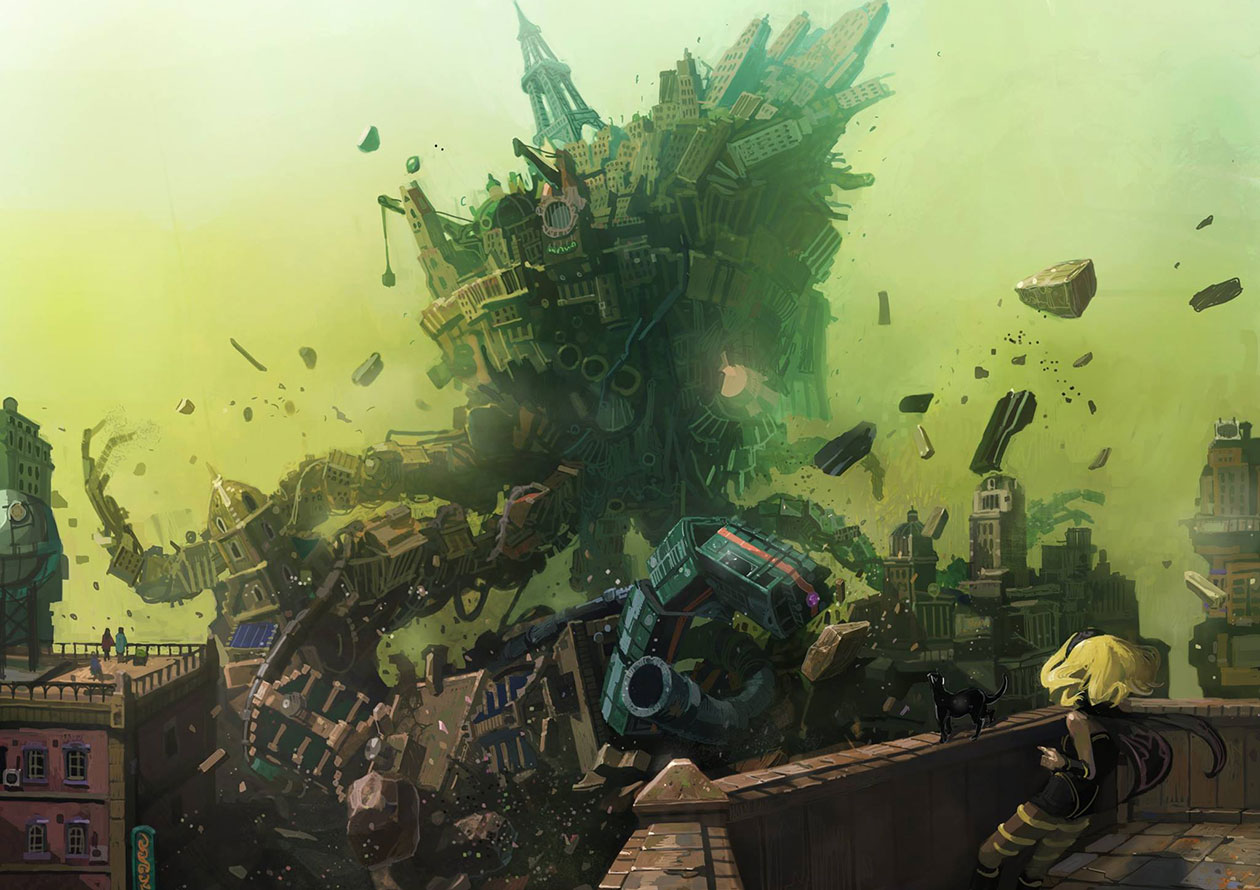 Ghost City Art from Gravity Rush 2