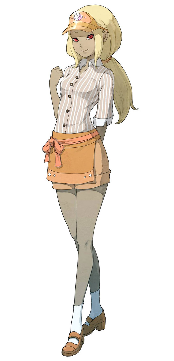 Kat, Waitress Costume Art from Gravity Rush 2