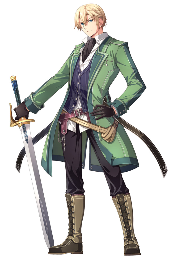 Jusis Albarea Character Art from The Legend of Heroes: Trails of Cold Steel II