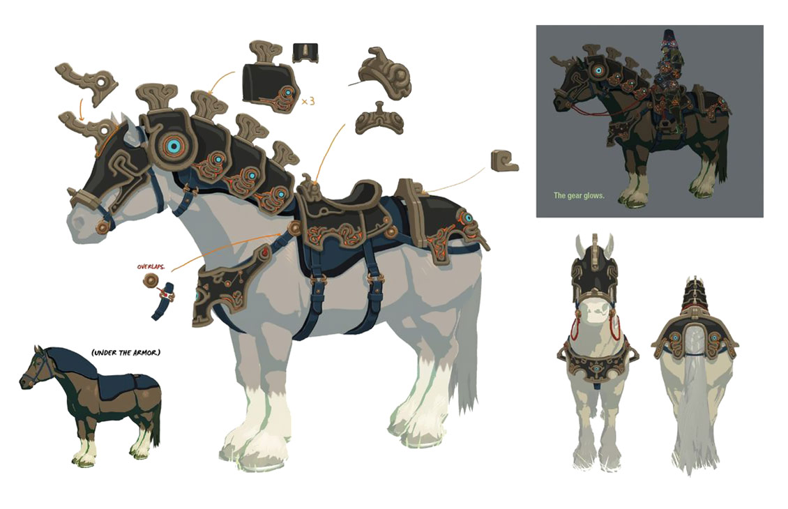 Ancient Horse Gear Art from The Legend of Zelda: Breath of the Wild