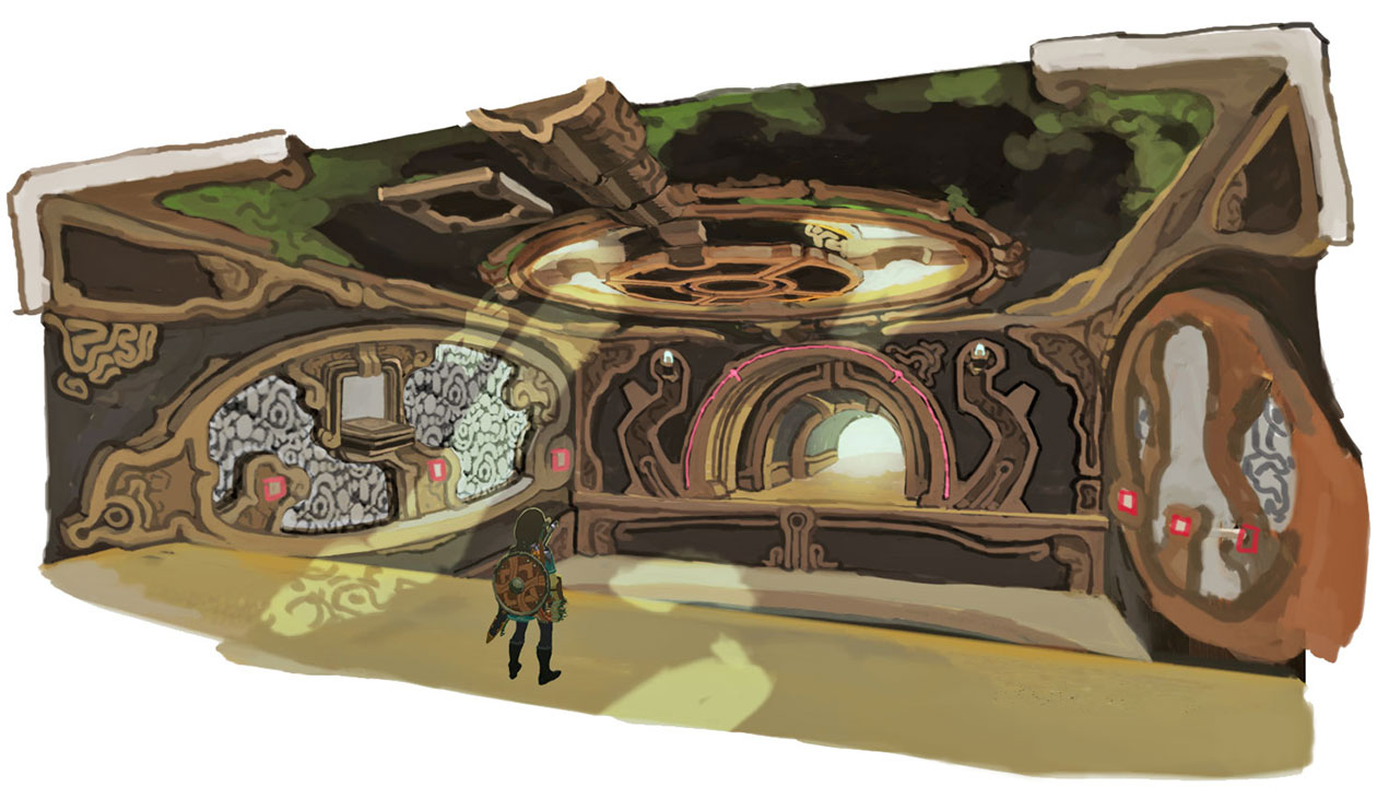 Dungeon Art from The Legend of Zelda: Breath of the Wild