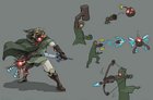 Early Masked Link Concept Art