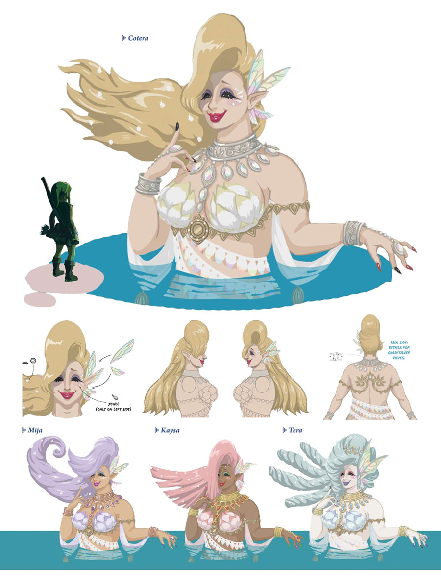 Great Fairies Art from The Legend of Zelda: Breath of the Wild