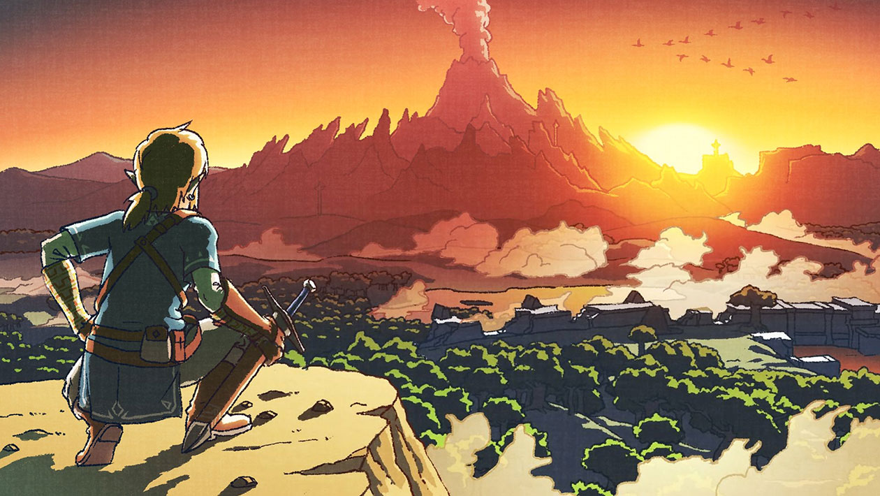 Happy New Year Art from The Legend of Zelda: Breath of the Wild