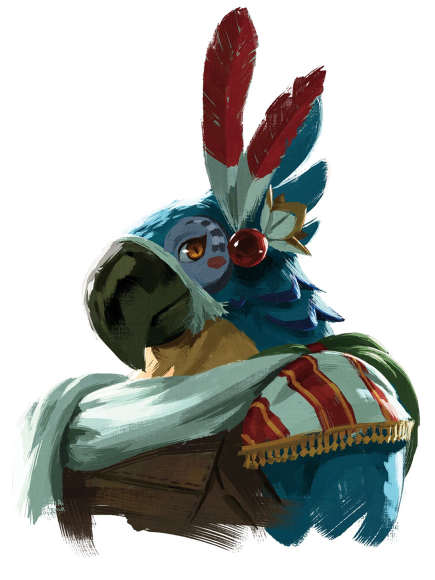 Kass Art from The Legend of Zelda: Breath of the Wild