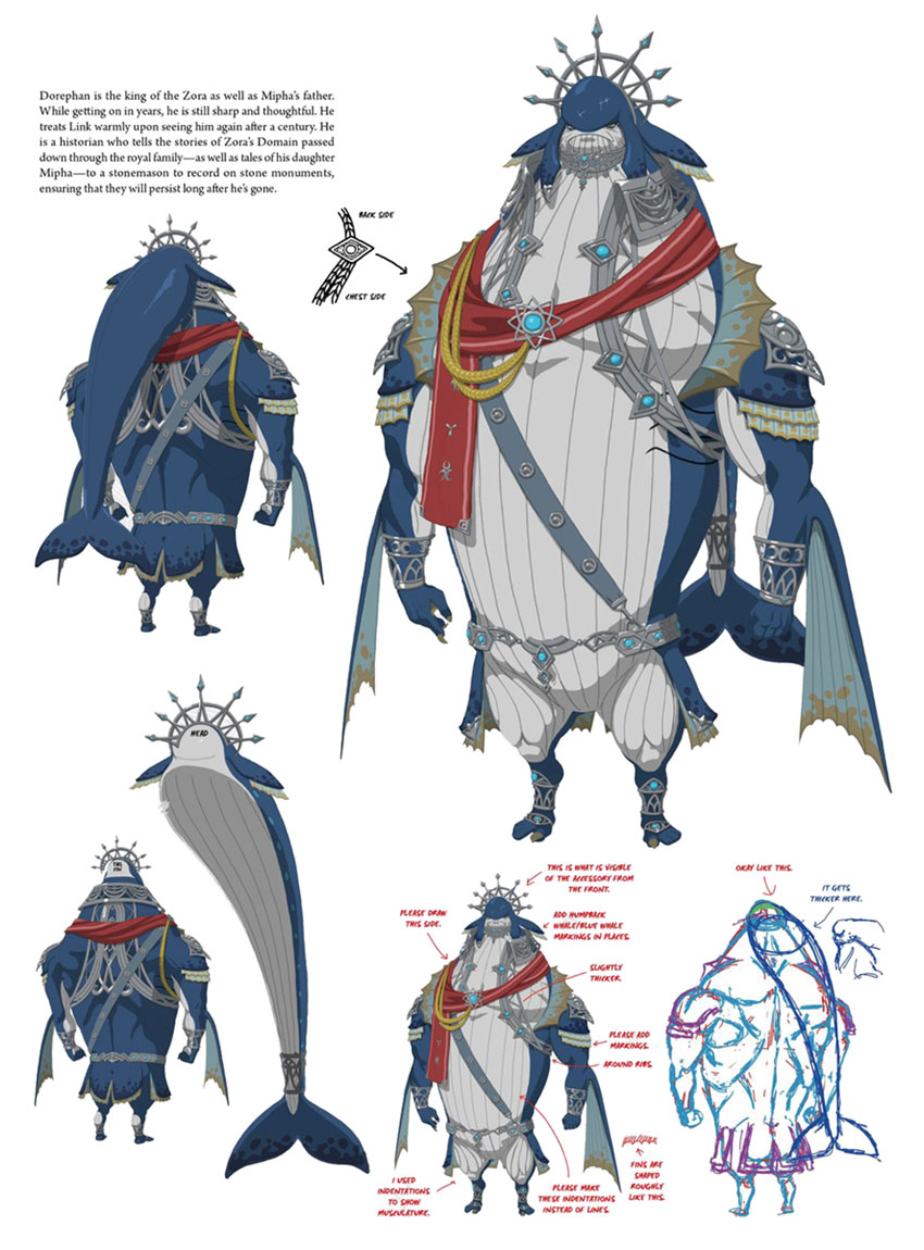 King Dorephan Art from The Legend of Zelda: Breath of the Wild