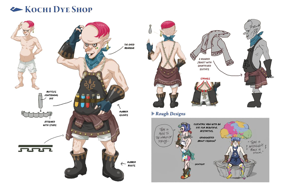 Kochi Dye Shop Art from The Legend of Zelda: Breath of the Wild