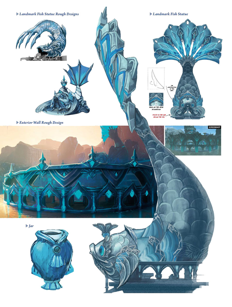 Landmark Fish Statue Art from The Legend of Zelda: Breath of the Wild