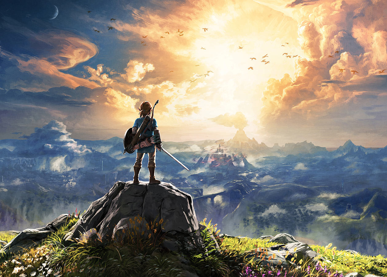 Link Facing the World Art from The Legend of Zelda: Breath of the Wild