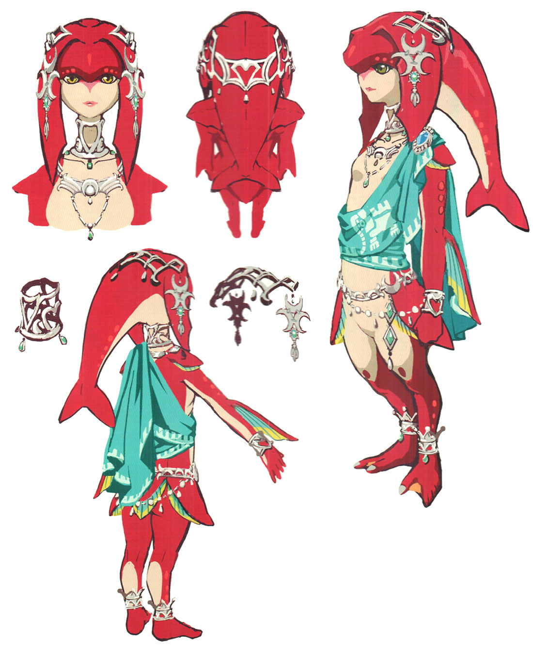 Mipha Concept Art from The Legend of Zelda: Breath of the Wild