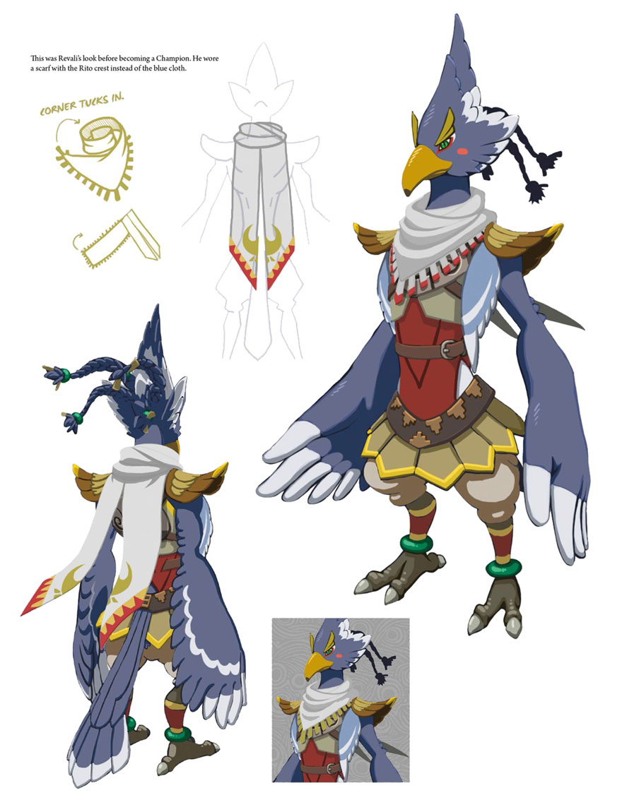 Revali DLC Outfit Art from The Legend of Zelda: Breath of the Wild