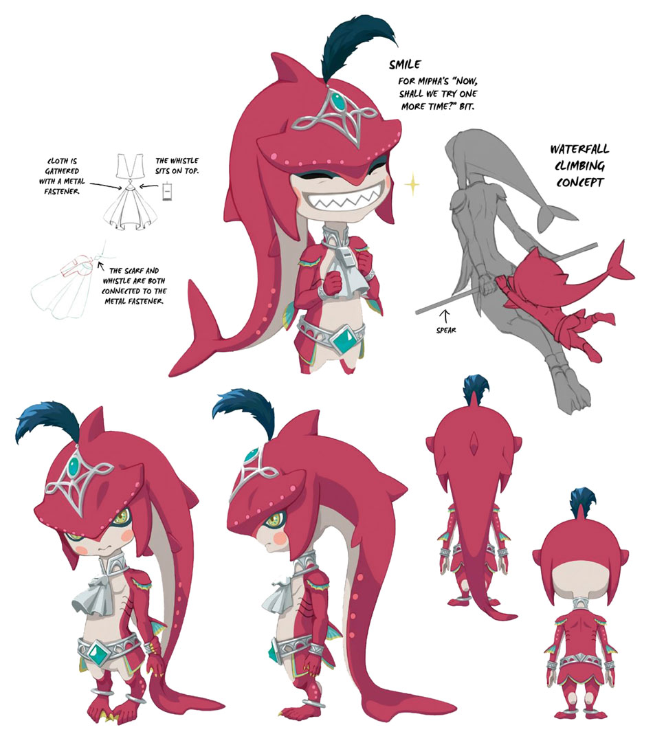 Sidon DLC Outfit Art from The Legend of Zelda: Breath of the Wild