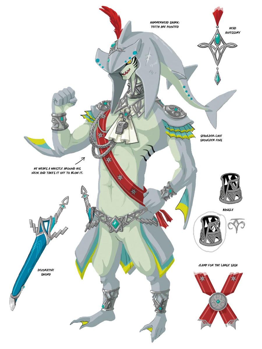 Sidon Art from The Legend of Zelda: Breath of the Wild