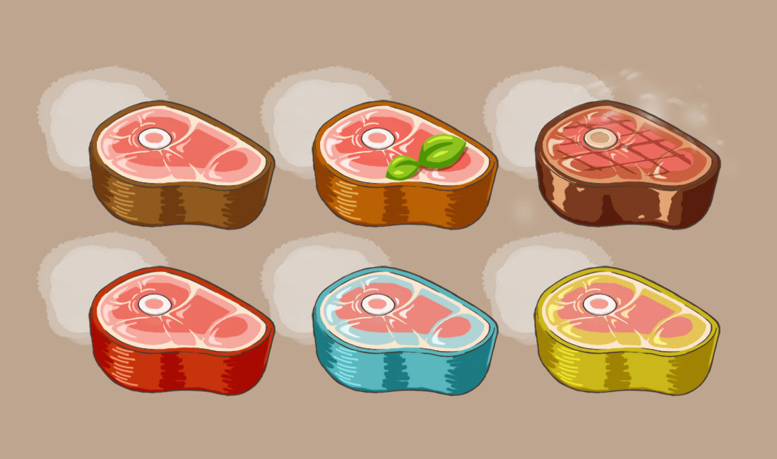 Steaks Art from The Legend of Zelda: Breath of the Wild