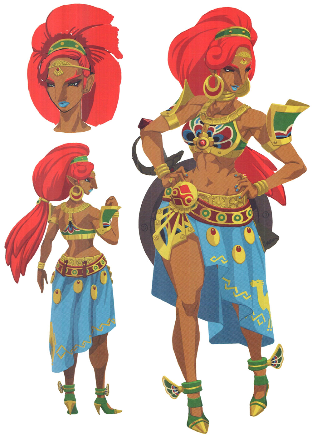 Urbosa Concept Art from The Legend of Zelda: Breath of the Wild