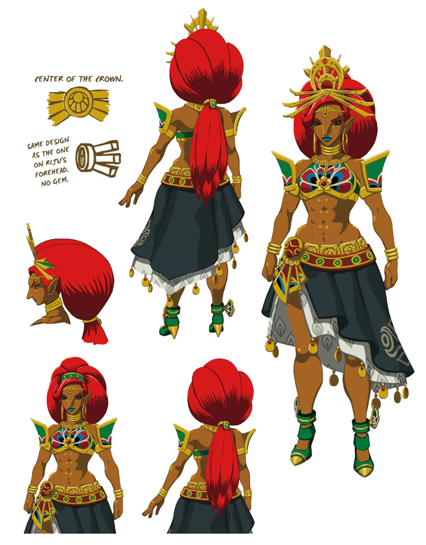 Urbosa DLC Outfit Art from The Legend of Zelda: Breath of the Wild