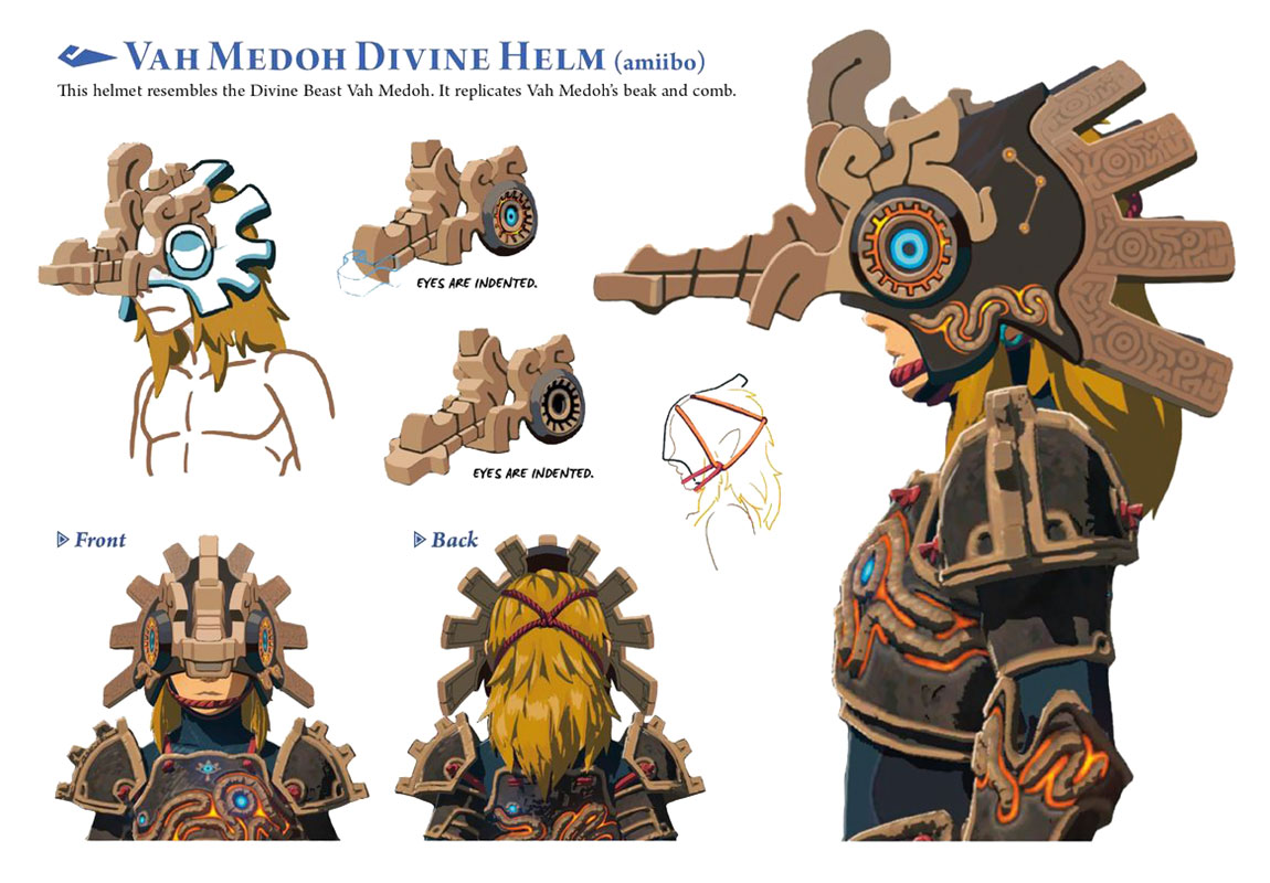 Vah Medoh Divine Helm Art from The Legend of Zelda: Breath of the Wild