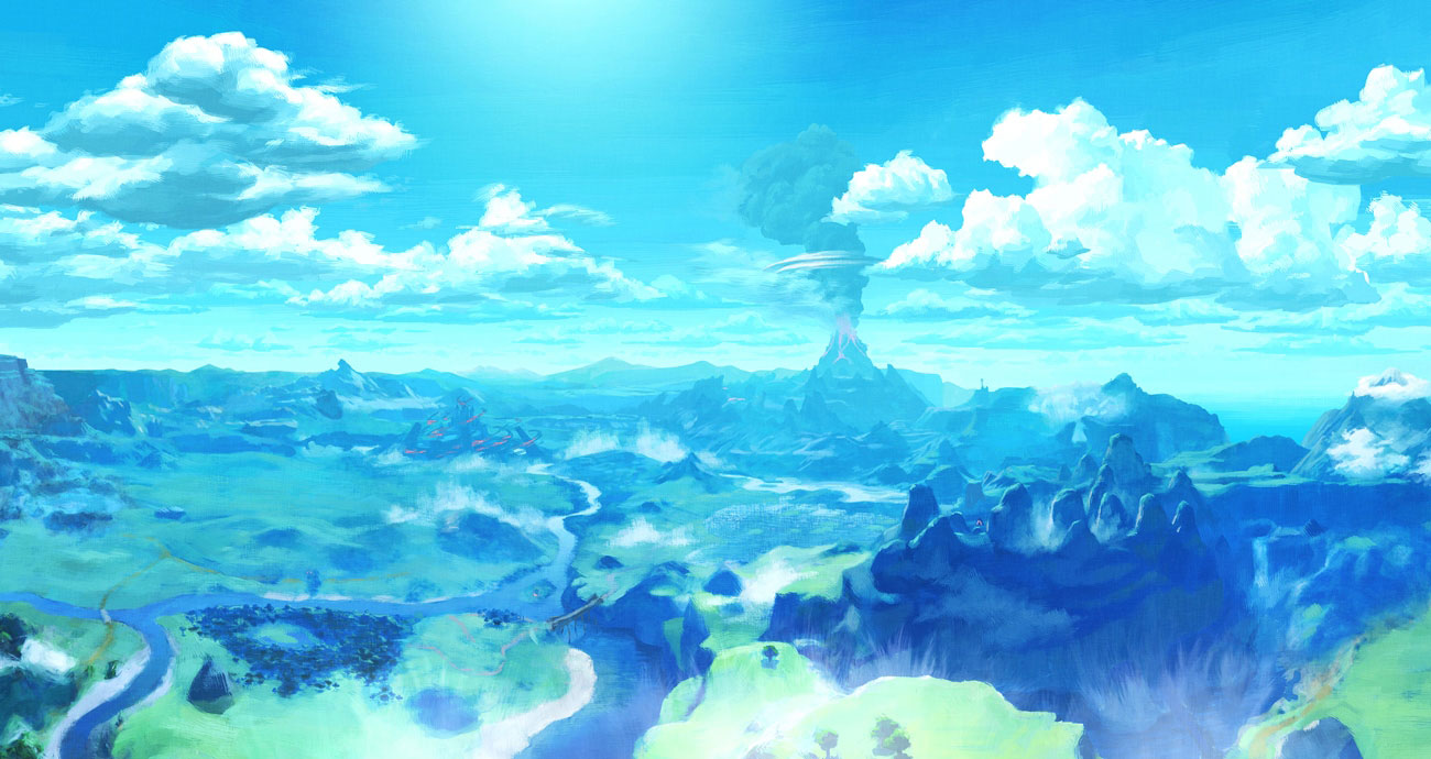 World Background Art from The Legend of Zelda: Breath of the Wild